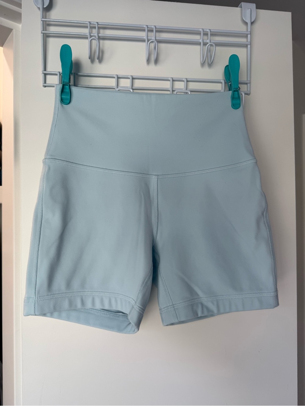 lululemon sheer blue align high-rise shorts 4.5” custom